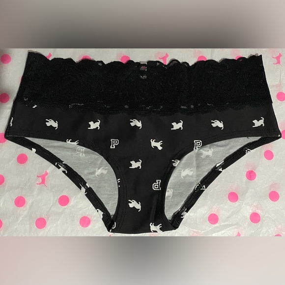 Victoria’s Secret PINK lace cotton panties VS PINK hipster lace hipster panty - Picture 1 of 2